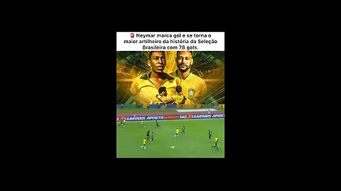 Neymar se tornar maior artilheiro da seleção brasileira #neymar