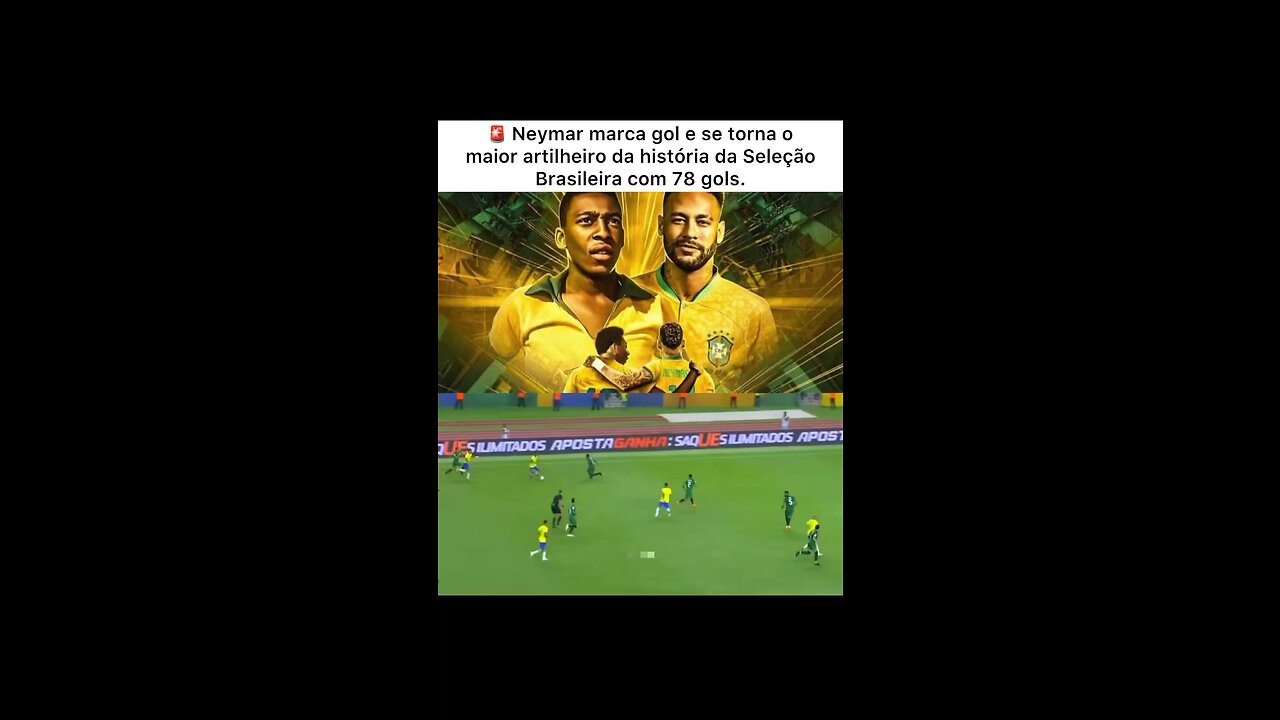 Neymar se tornar maior artilheiro da seleção brasileira #neymar