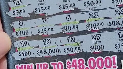 How Much Money did we get back from these $5 Lottery Tickets?