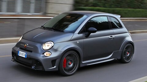 2015 Abarth 695 Biposto Start Up, Test Drive and In Depth Review @ Dunsfold Aerodrome