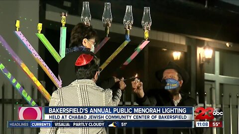 Annual Menorah Lighting Ceremony takes place Sunday via drive-through due to COVID