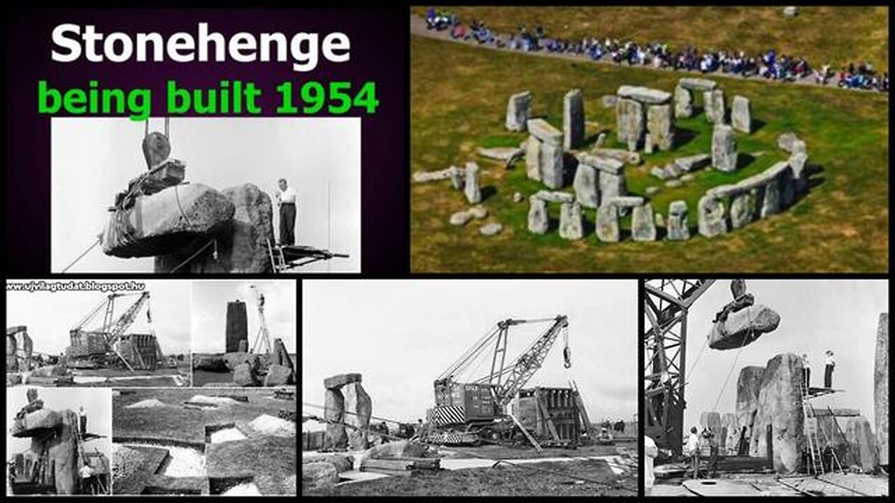 1954 Film and Photographs of Stonehenge Being Built / Is it possible 🤔?