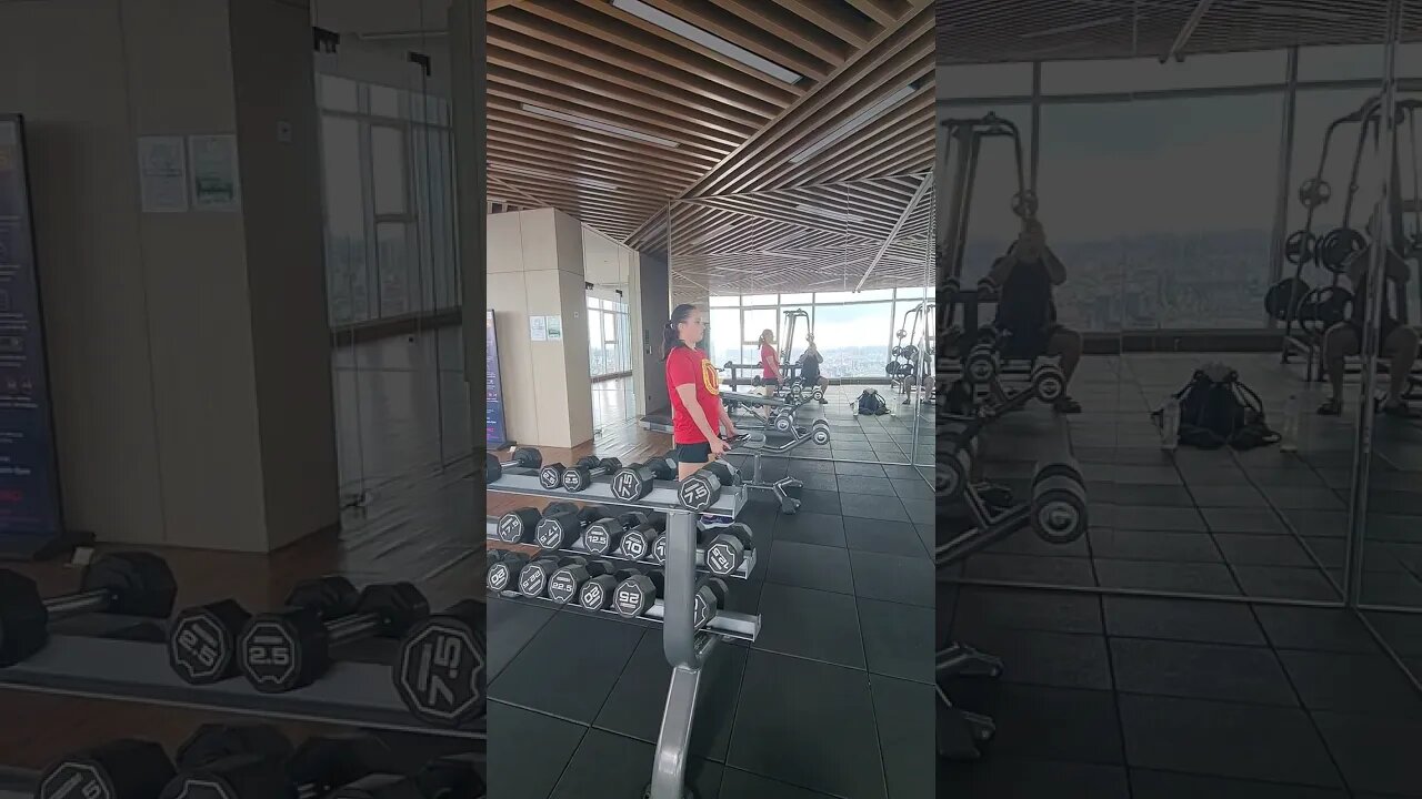 Our Rooftop Gym Phnom Penh Cambodia 🇰🇭 #cambodia #phnompenh #expat
