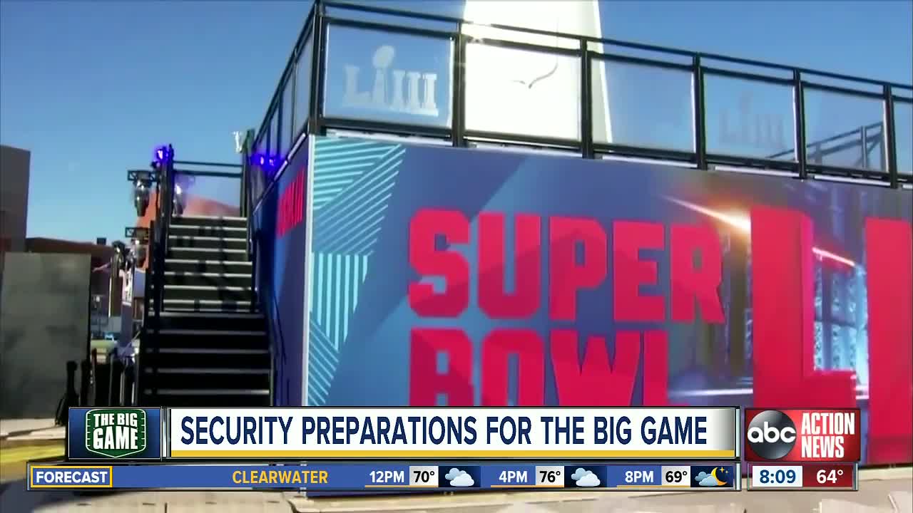 Security preparations for Super Bowl