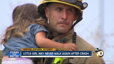 Little girl may never walk again after crash on SR-125