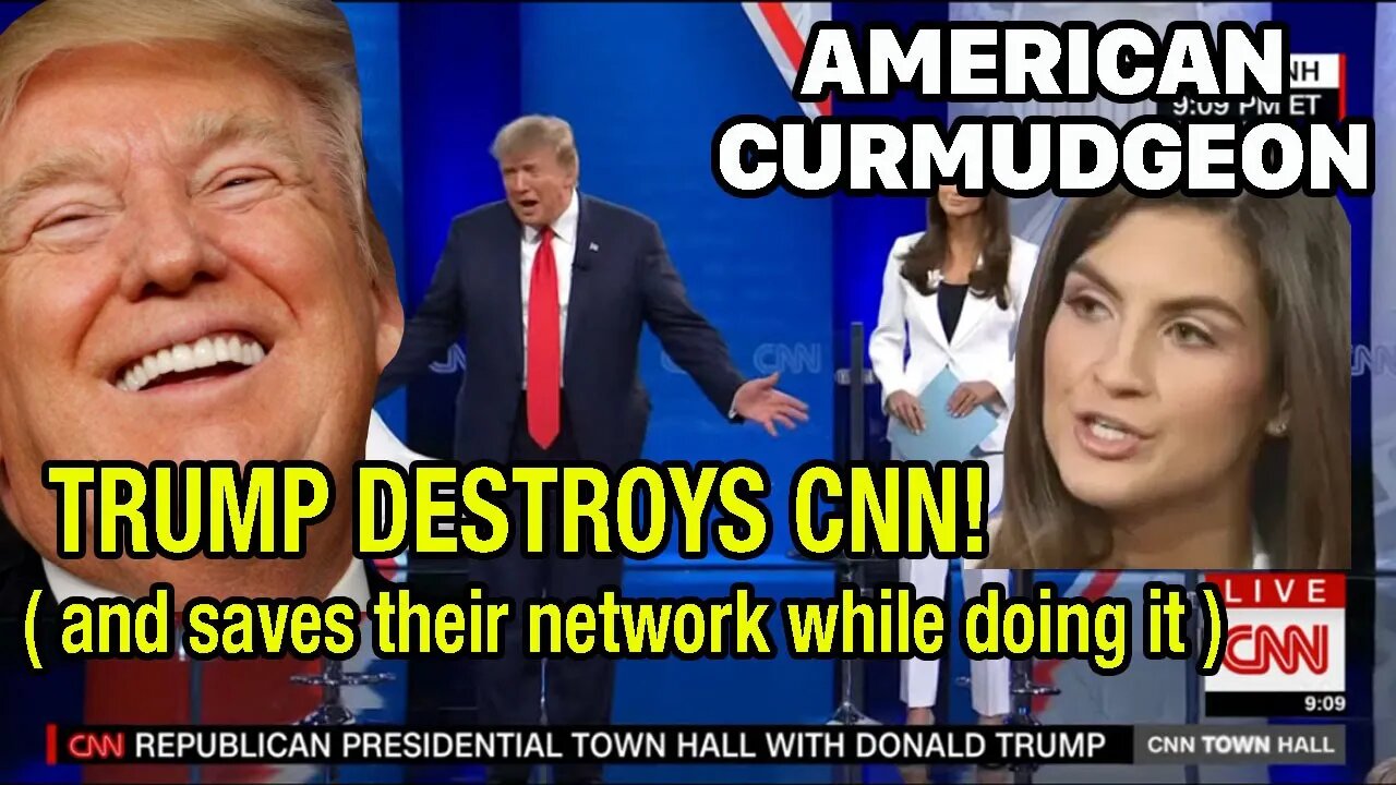 TRUMP DESTROYS CNN! ( and saves their network while doing it )