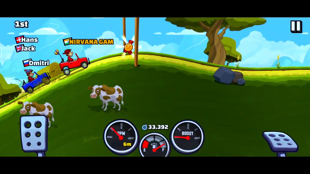 Viral Hill Climb Racing 2 Game🏎️| Play With Random Player | Hill Climb 2