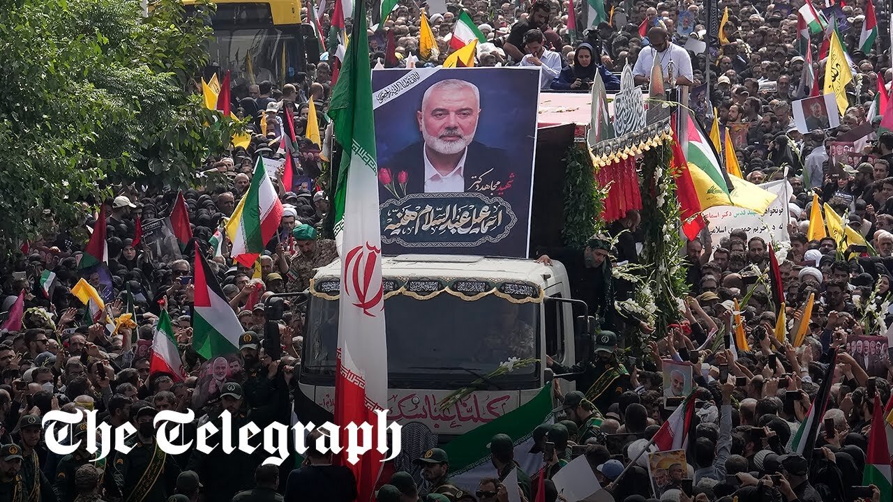 Crowds fill streets of Tehran for mass funeral of Hamas leader| CN