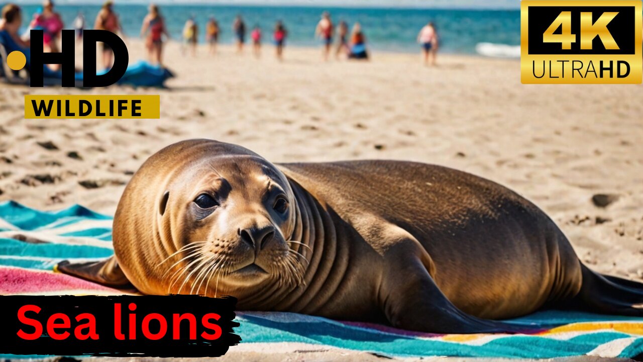 Sea Lions Take Over Beach in Hilarious Video (MUST WATCH) ll Epic Fail ll