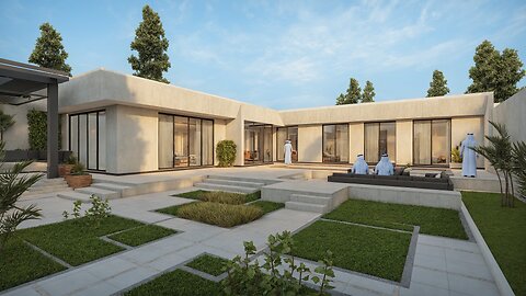 مخطط معماري لشاليه فاخر بمساحة 1000 متر مربع بتصميم يجمع بين الفخامة والحداثة! 🌿✨