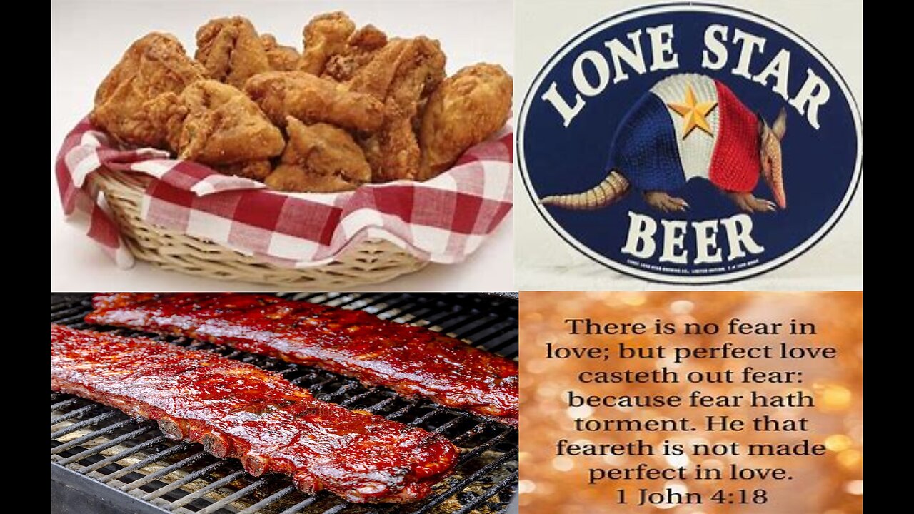 FRIED CHICKEN, BARBEQUE RIBS & LONE STAR BEER #65