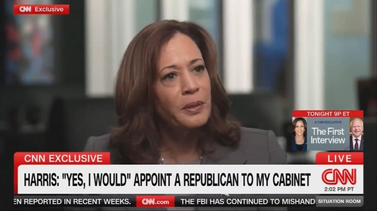 Kamala Claims She Would Appoint A Republican In Her Cabinet
