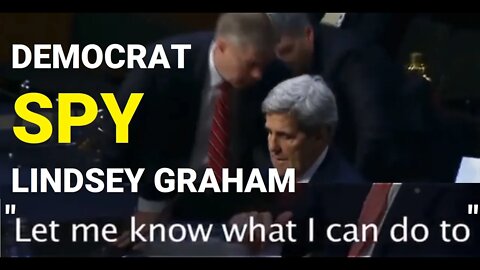 HOT MIC CLIP Lindsey Graham is a DEMOCRAT OPERATIVE - a spy within the GOP. TRUMP must BANISH him