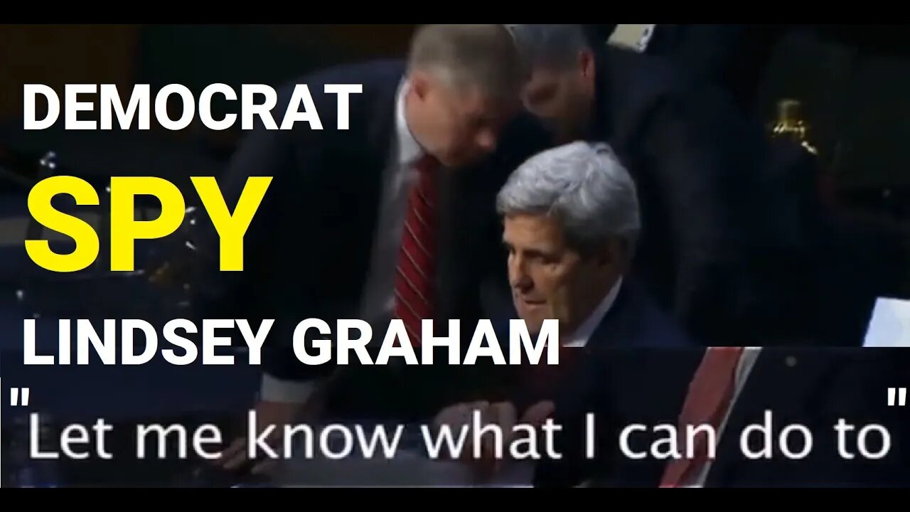 HOT MIC CLIP Lindsey Graham is a DEMOCRAT OPERATIVE - a spy within the GOP. TRUMP must BANISH him