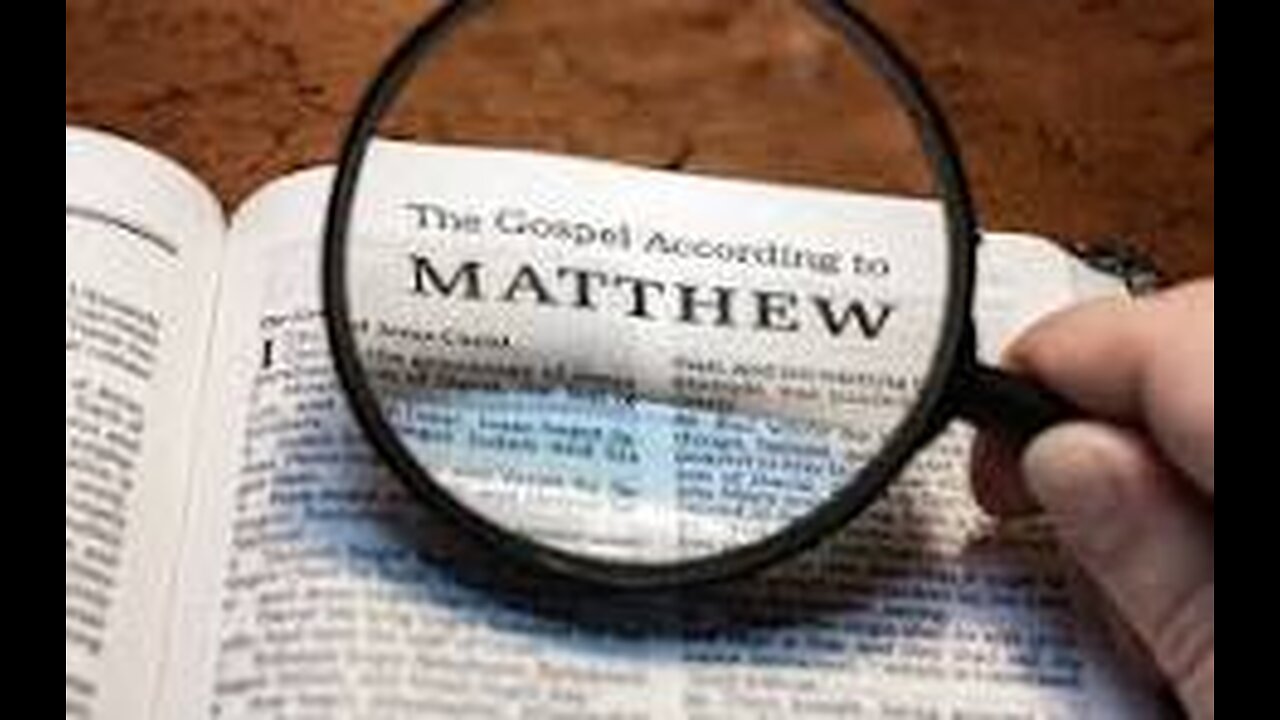 Matthew Chapters 6-7 Giving to the Poor,Judging Others,A Tree and its Fruit