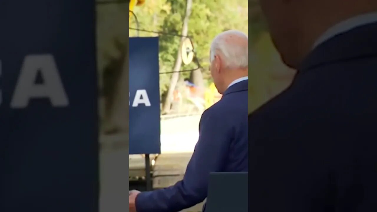 Biden Gets Lost and Spins Around Looking for Help | #shorts