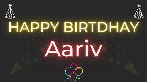 Happy Birthday to Aariv - Birthday Wish From Birthday Bash