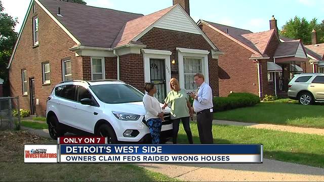 Owners say morning raids in Detroit by federal officials targeted wrong homes