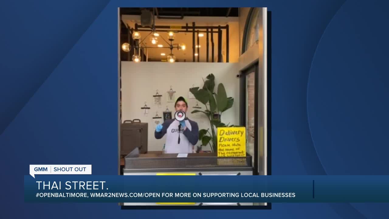 Thai Street says "We're Open Baltimore!"