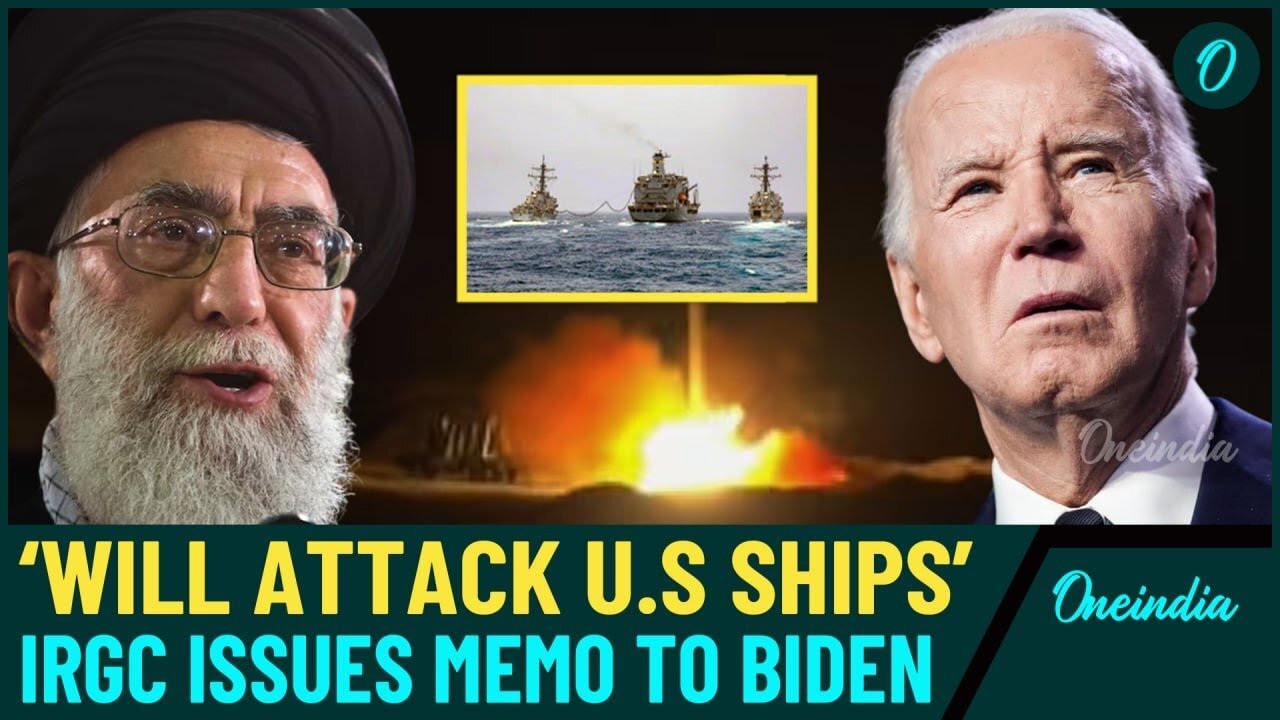 WATCH| IRGC’s Final Warning to Biden! American Warships ‘Within Reach’ if IDF Attacks Iran?