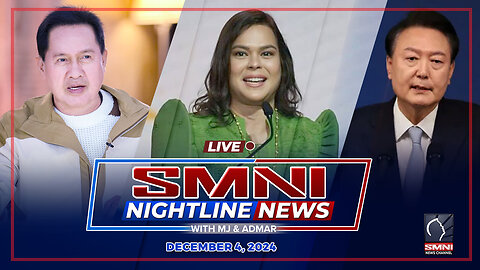 LIVE: SMNI Nightline News with MJ Mondejar & Admar Vilando | December 4, 2024 - Miyerkules