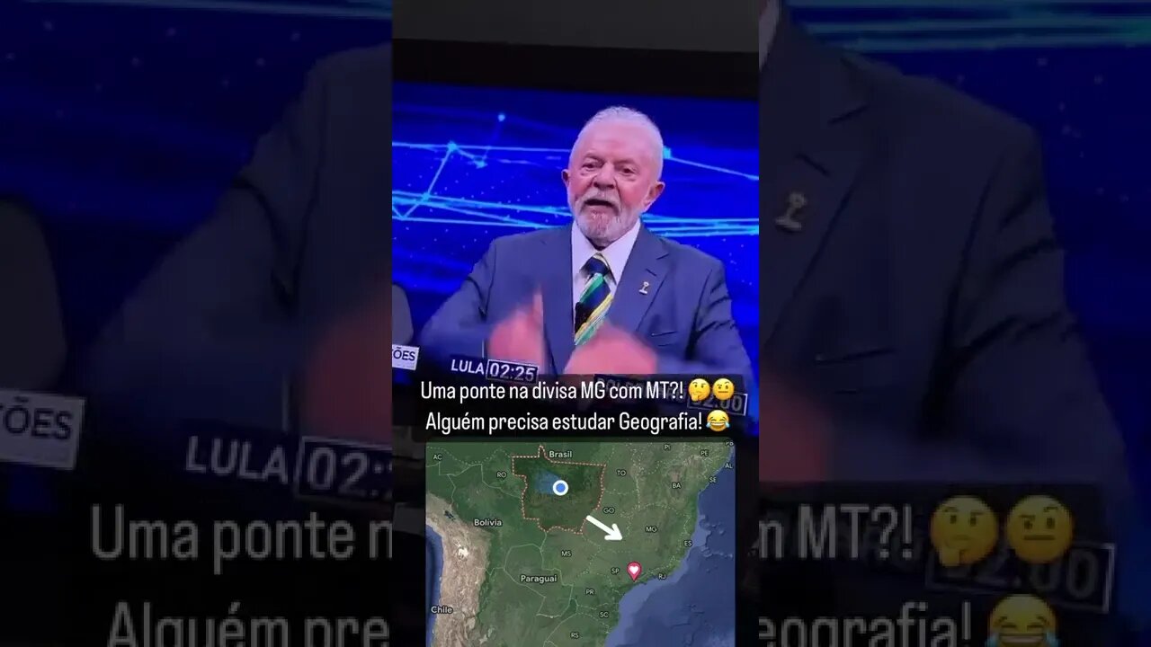 Lula mente sobre ter feito ponte em debate