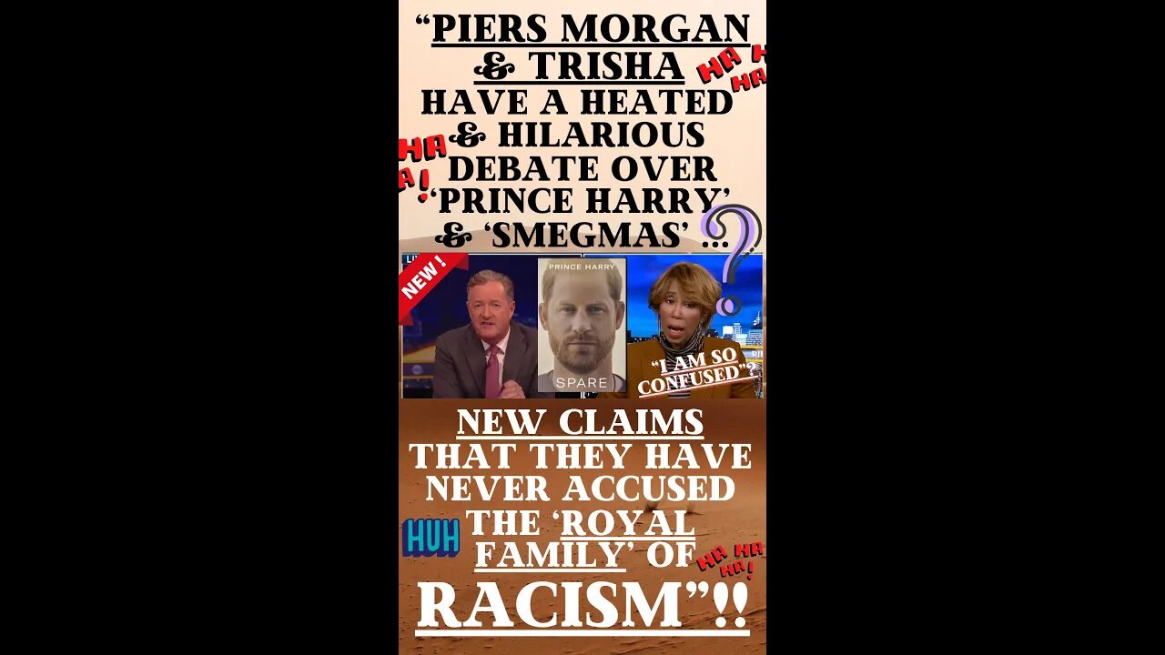 🔎 “PIERS MORGAN & TRISHA GODDARD CLASH OVER PRINCE HARRY’S NEW CLAIMS IN THIS HILARIOUS INTERVIEW”!!