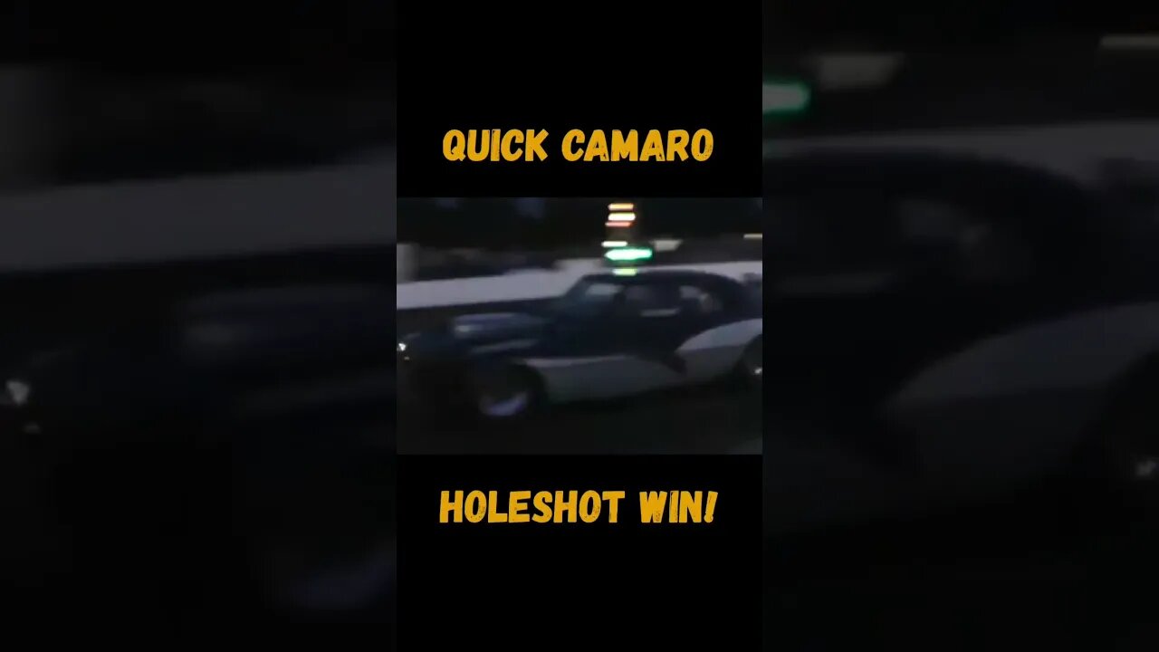 Quick Camaro Holeshot Win! #shorts
