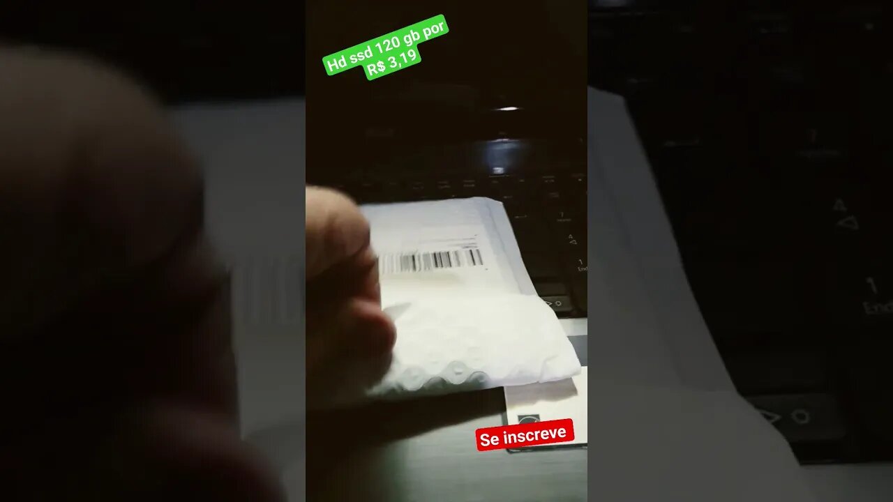 Promoção aliexpress de hdssd 120gb por R$3,19. #shots