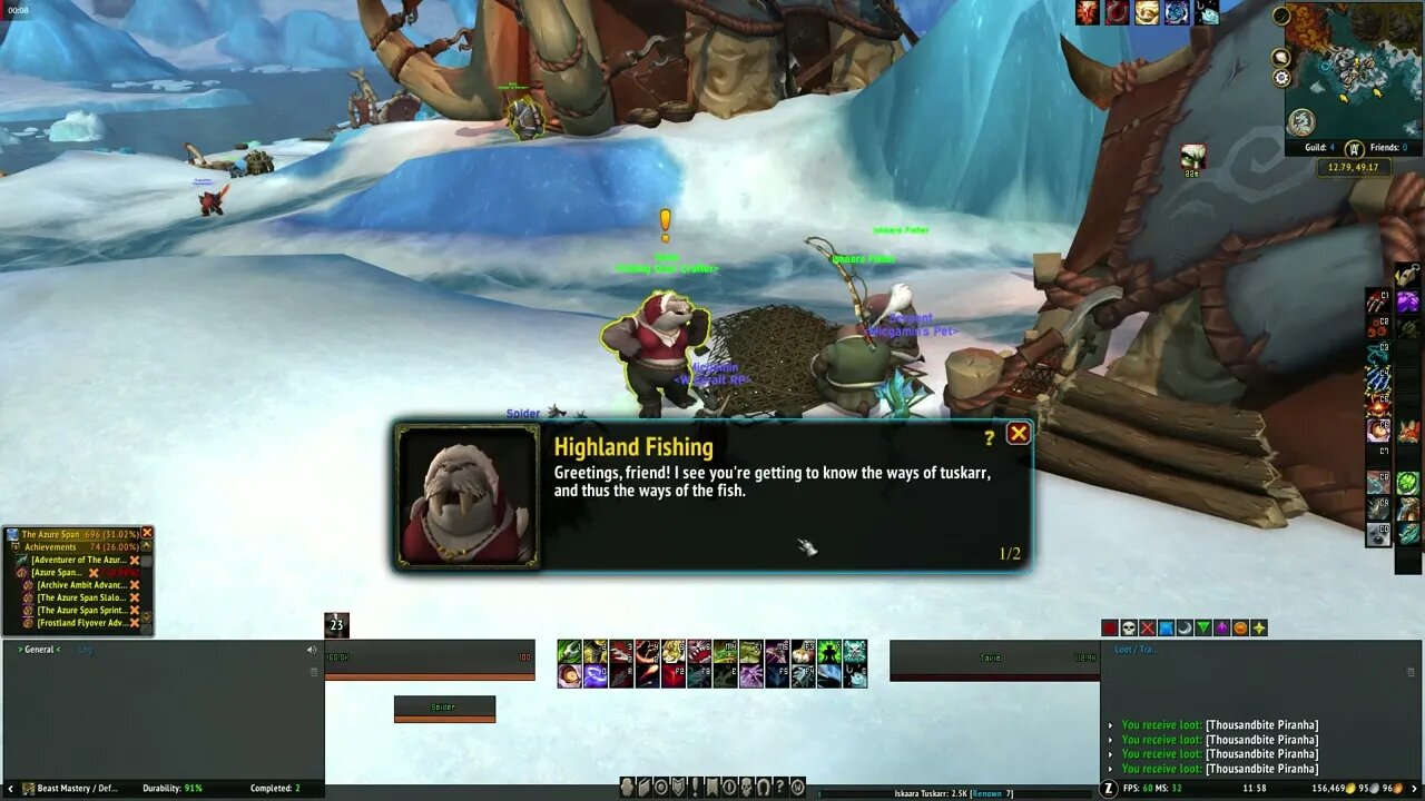 World of Warcraft Dragonflight Highland Fishing