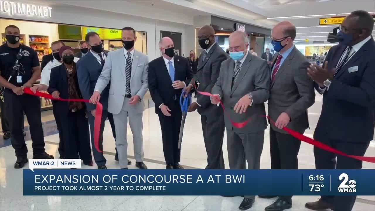 Governor Hogan tours the BWI Airport's new Concourse A Extension project