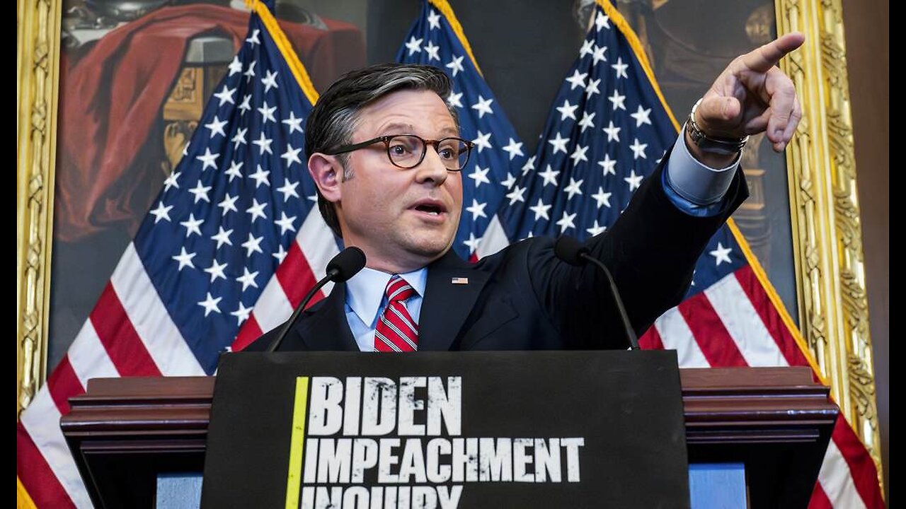 As WH Continues to Stonewall, Johnson Calls Biden Impeachment Investigation Vote a 'Necessary Step'