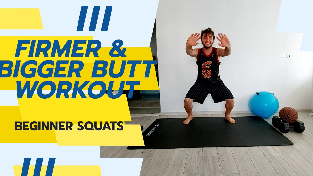 EASY BEGINNER SQUATS WORKOUT AT HOME; MASTER THE BASICS FOR STRONGER LEGS