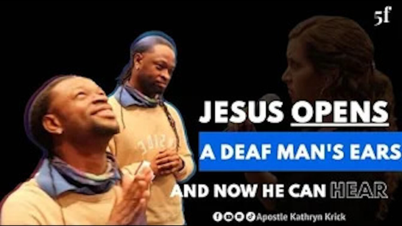 JESUS OPENS UP DEAF MAN'S EARS & HE CAN NOW HEAR!