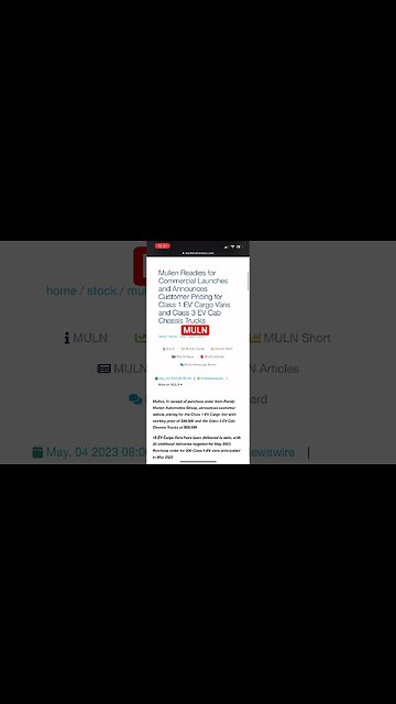 #MULN 🔥 watch Monday! $muln