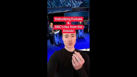 This guy breaks down all of Kamala’s lies she spewed during the debate