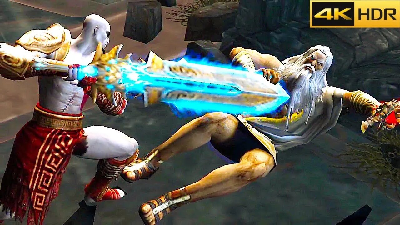 GOD OF WAR 2 ZEUS VS KRATOS Final Boss Fight- UHD 630 & AetherSX2 | Android, iOS and PC | Gameplay