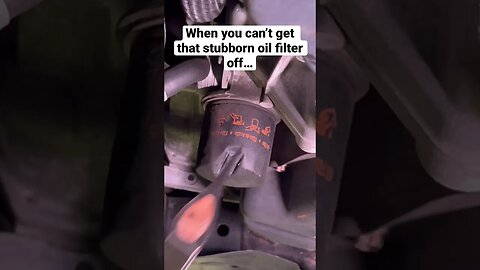 When you can’t get that stubborn oil filter off #bmw #cars #diy #automotive #restoration #cars