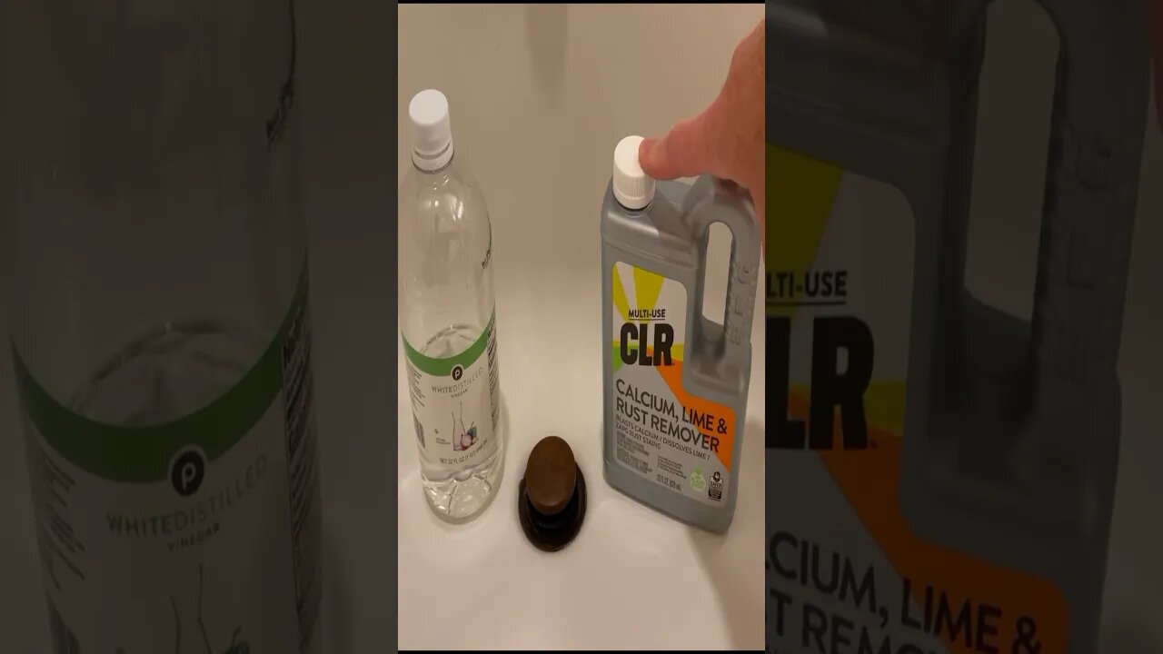 CLR Vs. Rusty Bath Drain *Shocking Results* #shorts #diy
