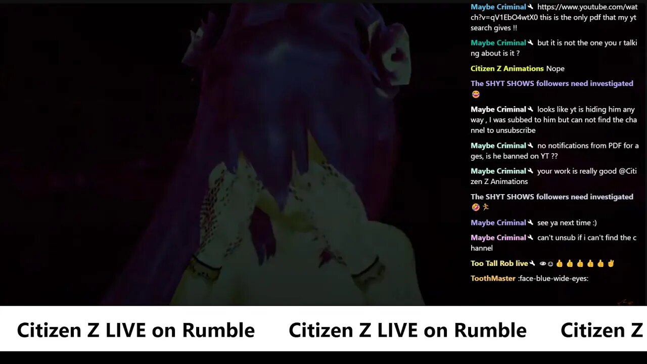 Citizen Z Animations Rumble Test Stream Live