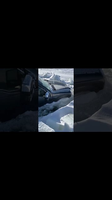 Pickup went through the ice on lake Oahe😦