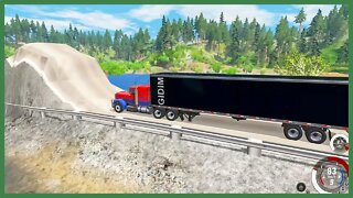 TruckFails | Cars Vs Giant Bulge #02 | BeamNG.Drive |TrucksFails