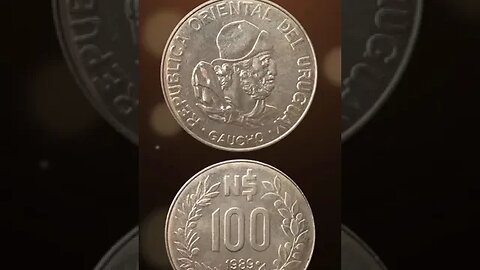 Uruguay 100 New Pesos 1989. #shorts #coinnotesz #viral