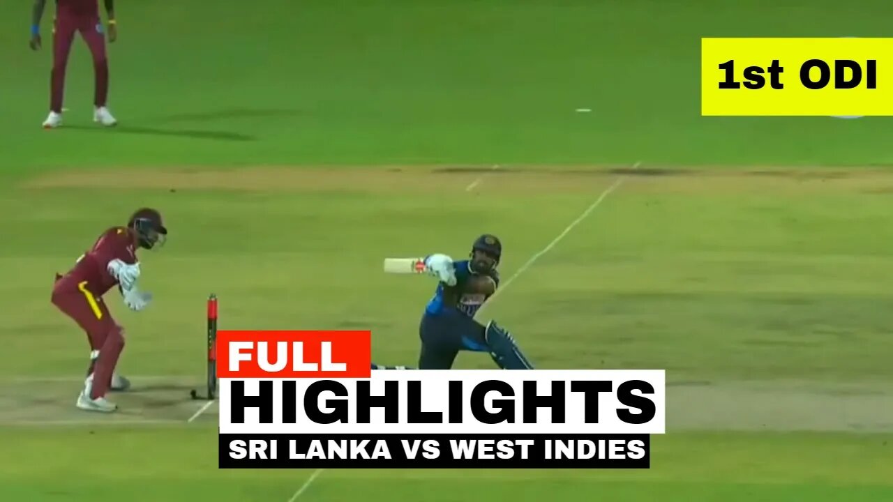 1st ODI | SRI LANKA VS WEST INDIES Highlights | SL VS WI #cricket #slvswi #highlights