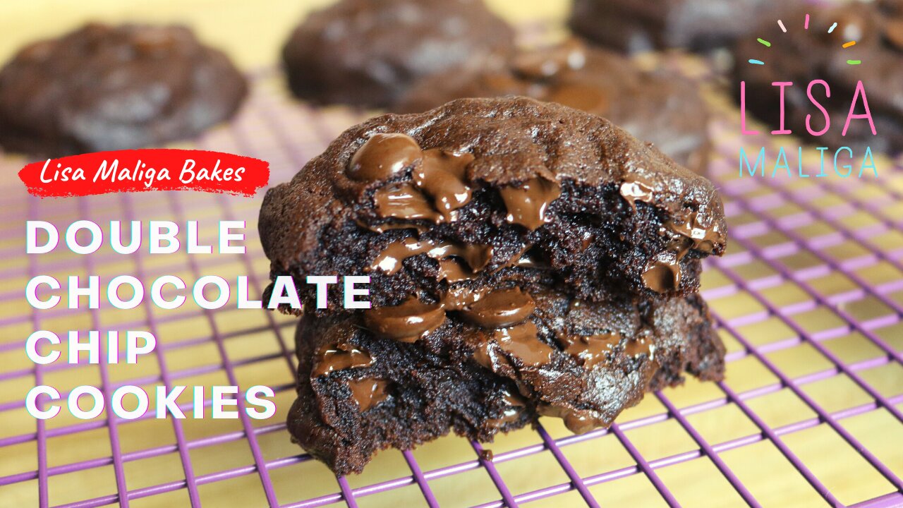 BIG Double Chocolate Chip Cookies Recipe