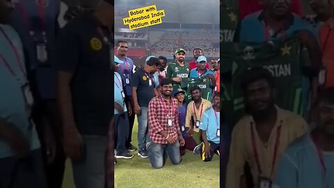 babar azam give shirt to Hyderabad Ground staff world cup 2023 india #cricket #worldcup2023