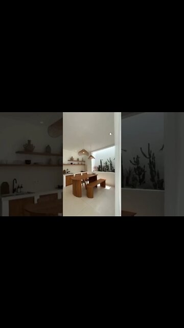 Minimalist Mediterranean Home with Greek Decor in Canggu, Bali 🌴 #shorts #architecture #homedecor