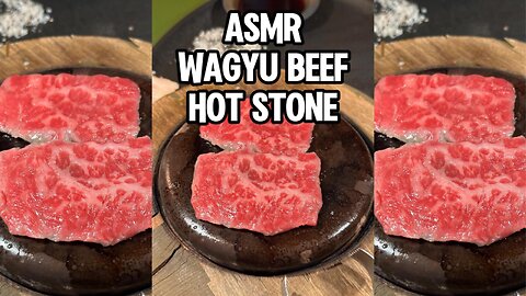 ASMR HOT STONE WAGYU BEEF - Sizzling Beef at Morimoto in Philadelphia