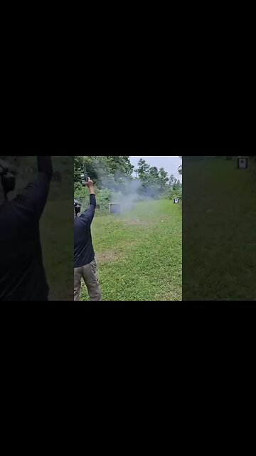 Shooting Kahr BFR 45-70 one-handed!