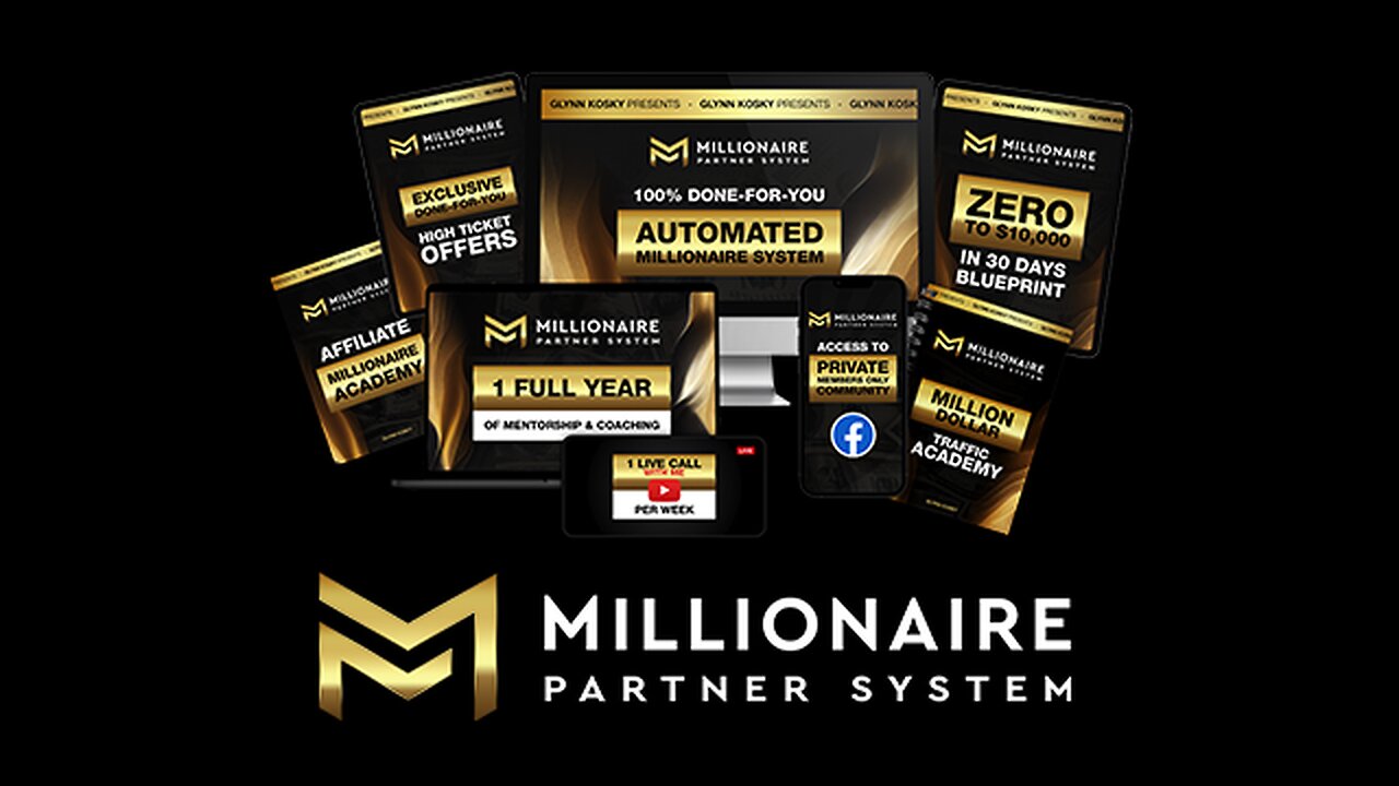 Millionaire Partner System Member area and video courses